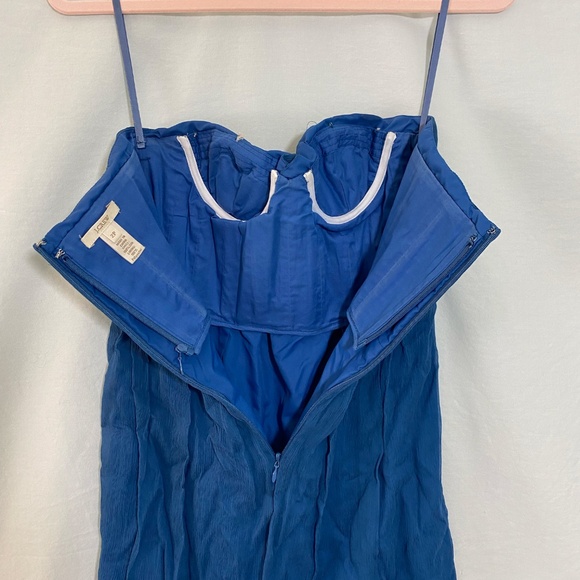 J. Crew Strapless Blue Dress - Picture 6 of 15